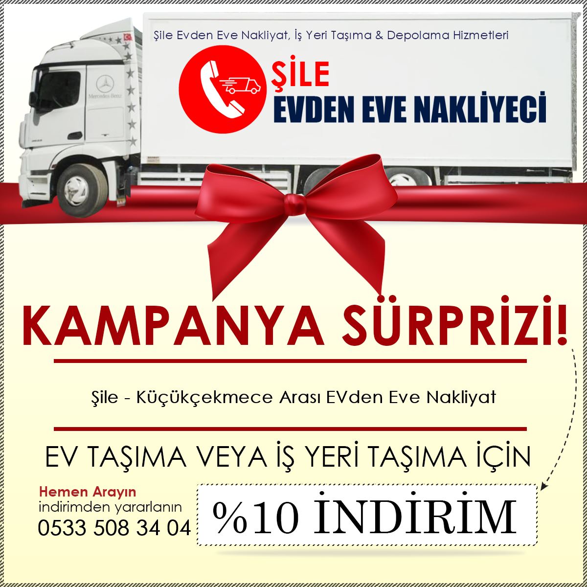 Şile - Küçükçekmece Arası EVden Eve Nakliyat